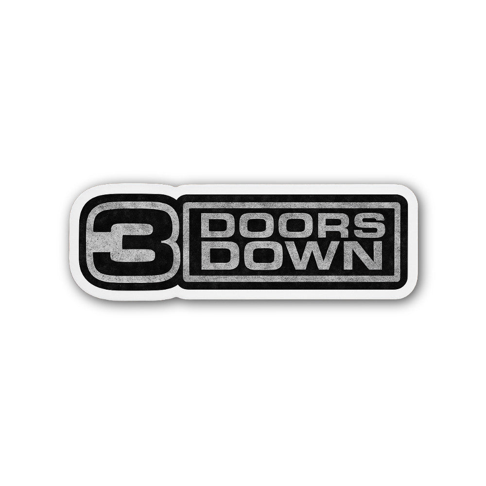 3 @ Doors Down Sticker, Waterproof Vinyl Decal Sticker Indoor Or Outdoor 2 (Pieces) 3" and 5"