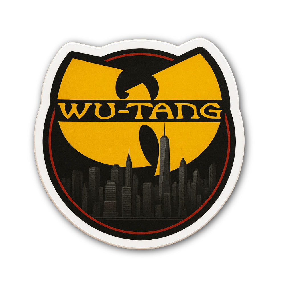 W@U-Tang Sticker, Waterproof Vinyl Decal Sticker Indoor Or Outdoor 2 (Pieces) 3" and 5"