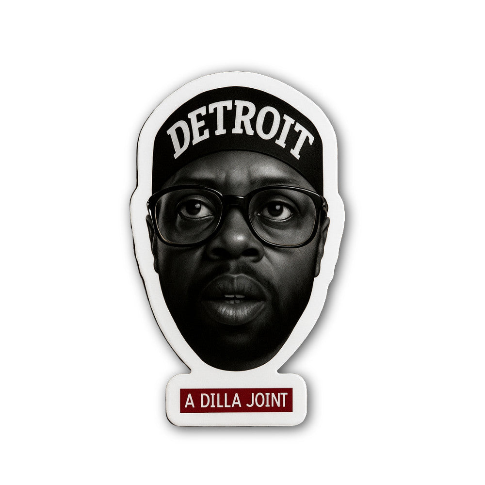 Detroit A Dilla Joint Sticker, Waterproof Vinyl Decal Sticker Indoor Or Outdoor 2 (Pieces) 3" and 5"