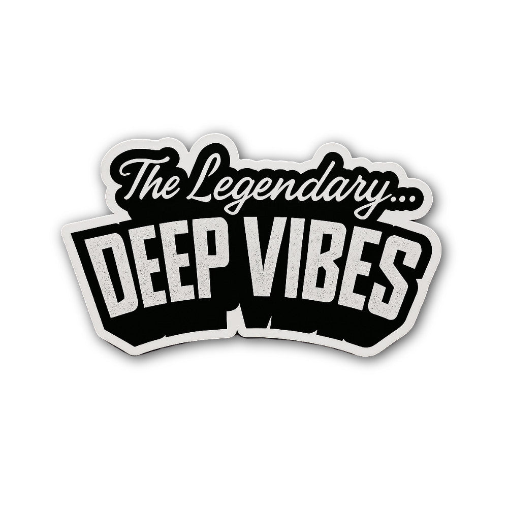 The Legendary DEEP Vibes Sticker, Waterproof Vinyl Decal Sticker Indoor Or Outdoor 2 (Pieces) 3" and 5"