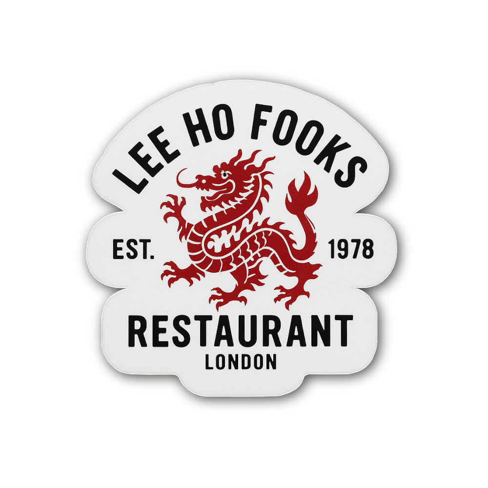 Lee Ho Fooks Restaurant London Sticker, Waterproof Vinyl Decal Sticker Indoor Or Outdoor 2 (Pieces) 3" and 5"