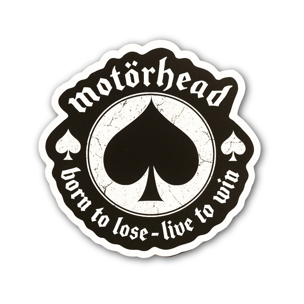 Motörhead Born to Lose-Live to Win Sticker, Waterproof Vinyl Decal Sticker Indoor Or Outdoor 2 (Pieces) 3" and 5"