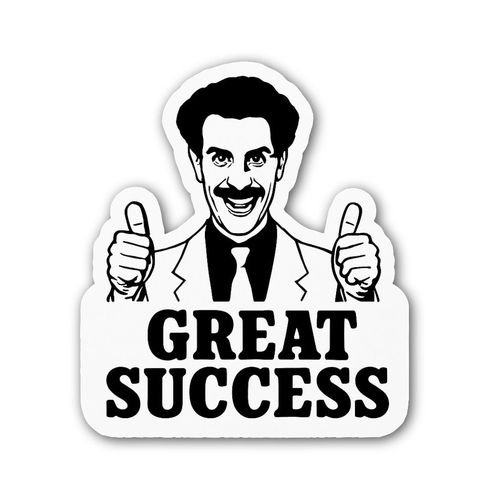 G@REAT Success Sticker, Waterproof Vinyl Decal Sticker Indoor Or Outdoor 2 (Pieces) 3" and 5"