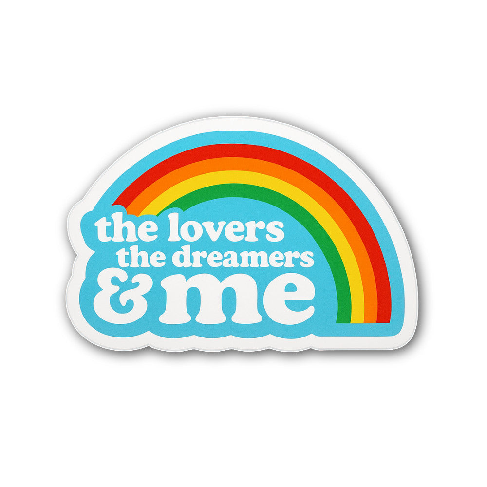 The Lovers The Dreamers &me Sticker, Waterproof Vinyl Decal Sticker Indoor Or Outdoor 2 (Pieces) 3" and 5"