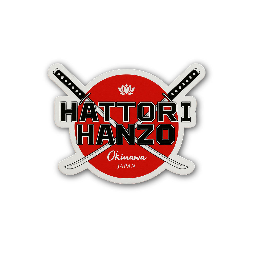 HATT0RI HANZ0 Sticker, Waterproof Vinyl Decal Sticker Indoor Or Outdoor 2 (Pieces) 3" and 5"