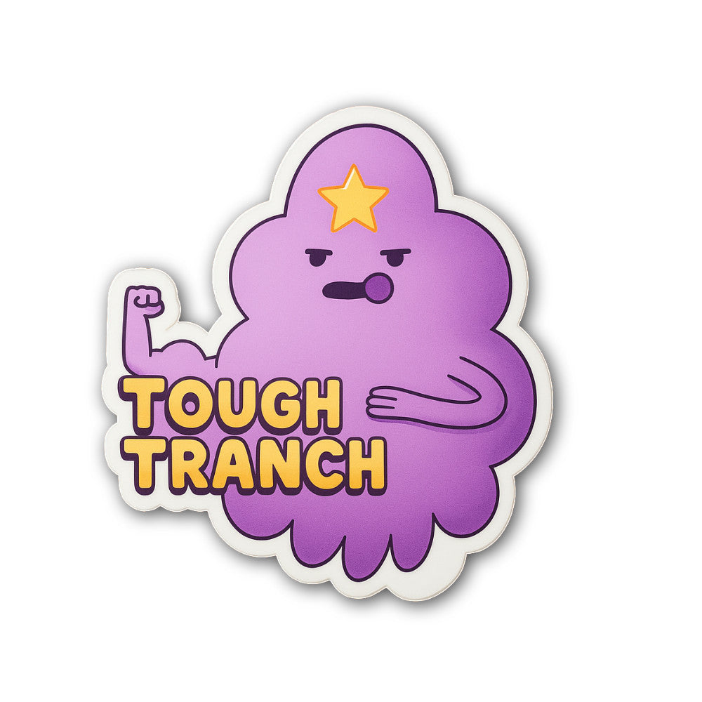 T0UGH TRANCH Sticker, Waterproof Vinyl Decal Sticker Indoor Or Outdoor 2 (Pieces) 3" and 5"
