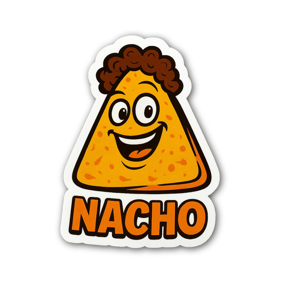 NACHO Sticker, Waterproof Vinyl Decal Sticker Indoor Or Outdoor 2 (Pieces) 3" and 5"