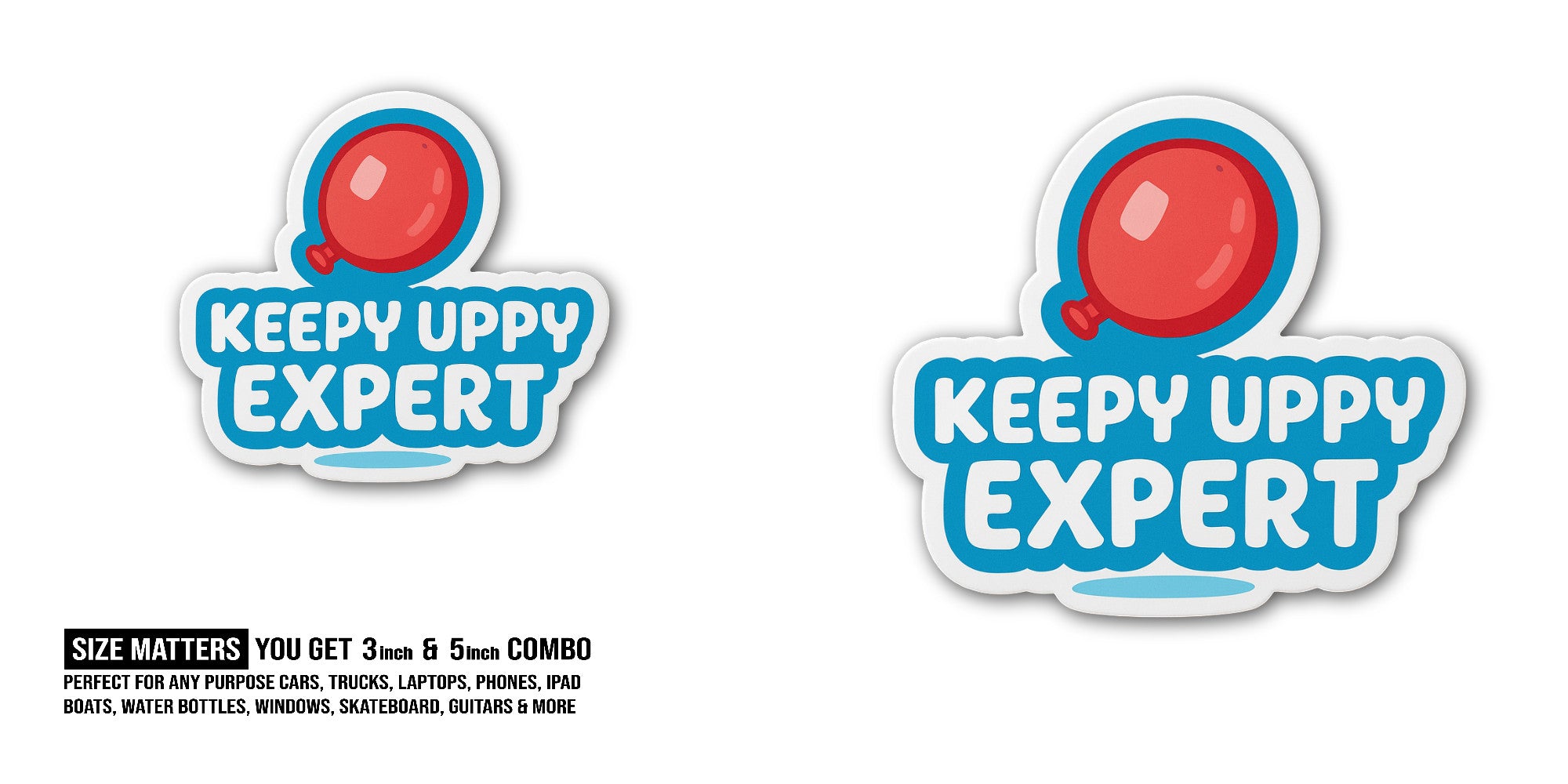 Expert Sticker, Waterproof Vinyl Decal Sticker Indoor Or Outdoor 2 (Pieces) 3" and 5"