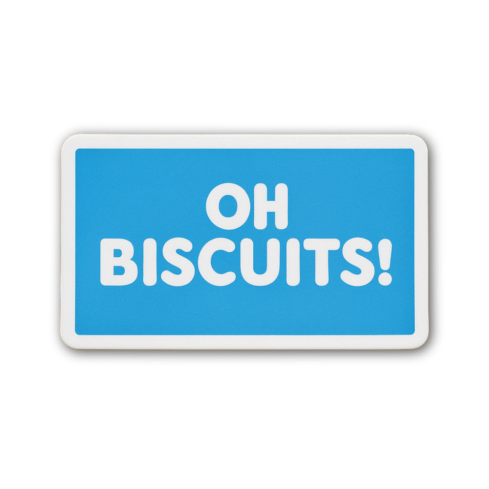 OH Biscuits Sticker, Waterproof Vinyl Decal Sticker Indoor Or Outdoor 2 (Pieces) 3" and 5"