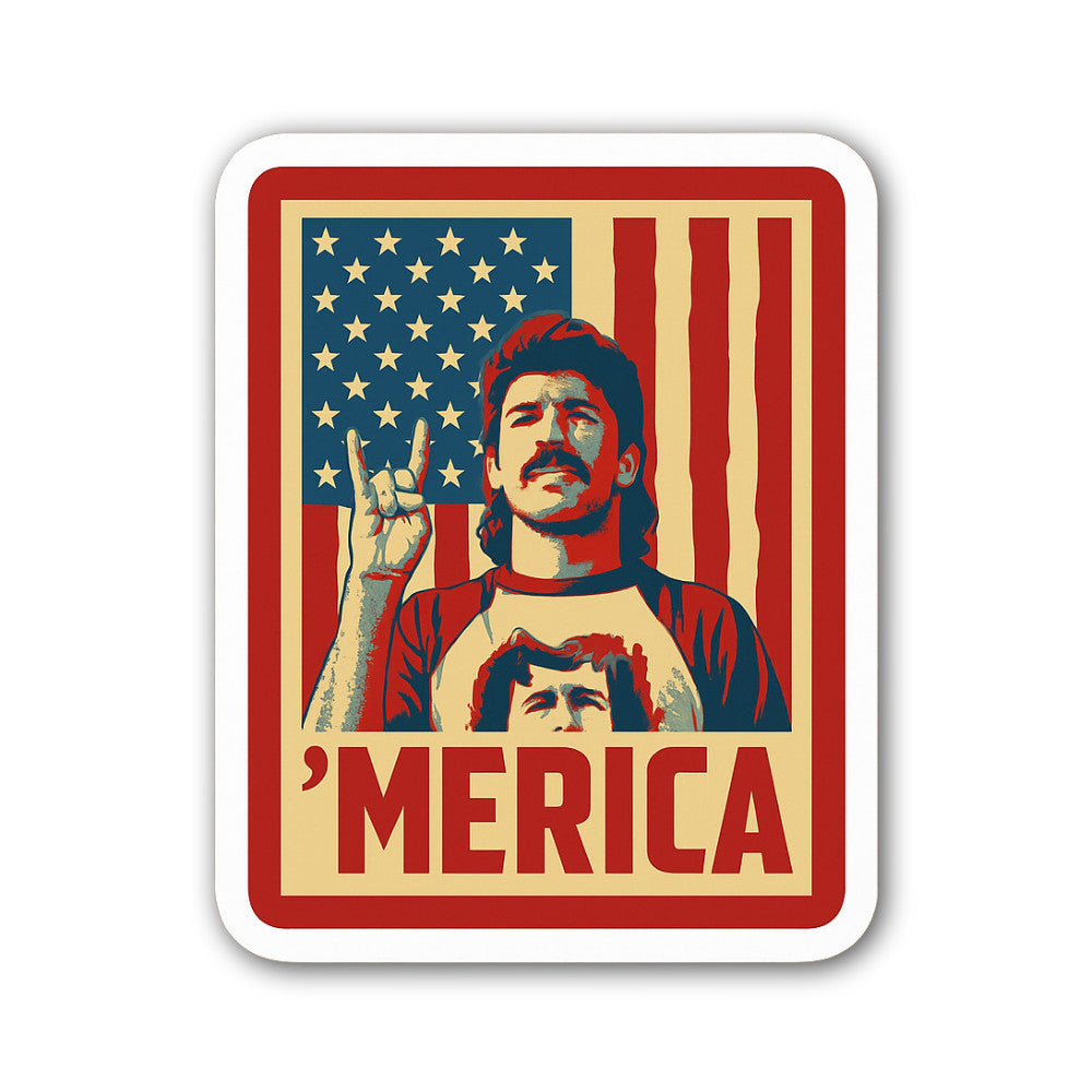 M@Erica Sticker, Waterproof Vinyl Decal Sticker Indoor Or Outdoor 2 (Pieces) 3" and 5"