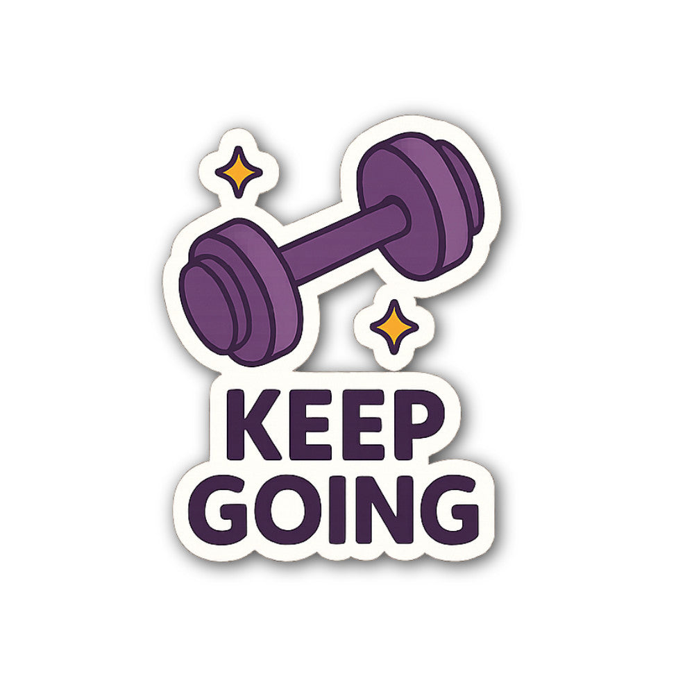 Keep G0ING Sticker, Waterproof Vinyl Decal Sticker Indoor Or Outdoor 2 (Pieces) 3" and 5"