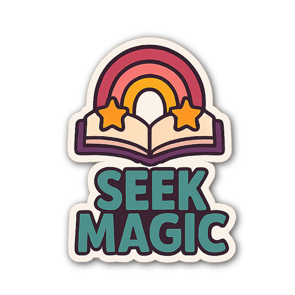 Seek Magic Sticker, Waterproof Vinyl Decal Sticker Indoor Or Outdoor 2 (Pieces) 3" and 5"