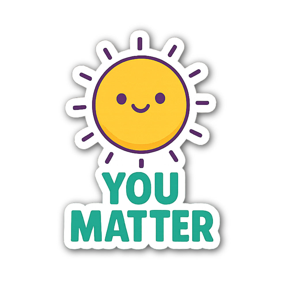 MATTER Sticker, Waterproof Vinyl Decal Sticker Indoor Or Outdoor 2 (Pieces) 3" and 5"