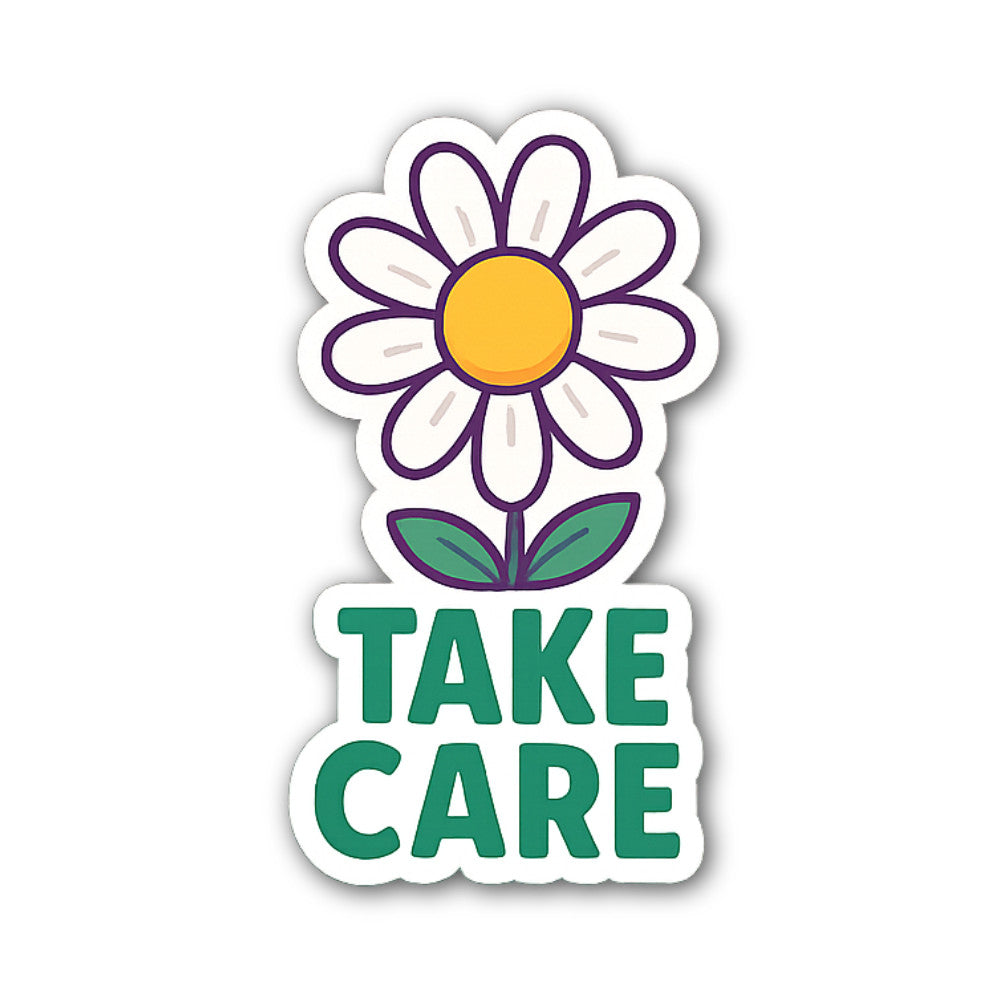 Flower Sticker, Waterproof Vinyl Decal Sticker Indoor Or Outdoor 2 (Pieces) 3" and 5"