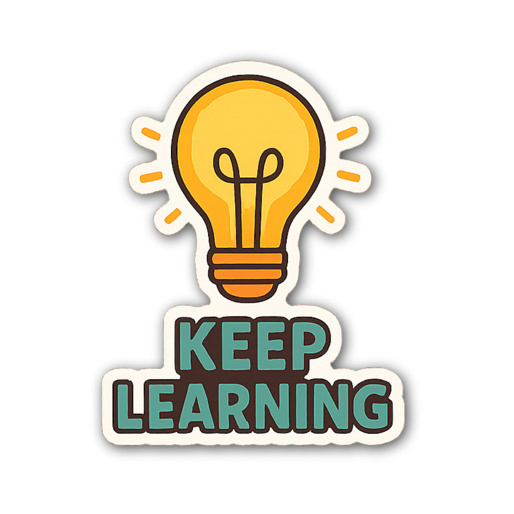 Bulb  Sticker, Waterproof Vinyl Decal Sticker Indoor Or Outdoor 2 (Pieces) 3" and 5"