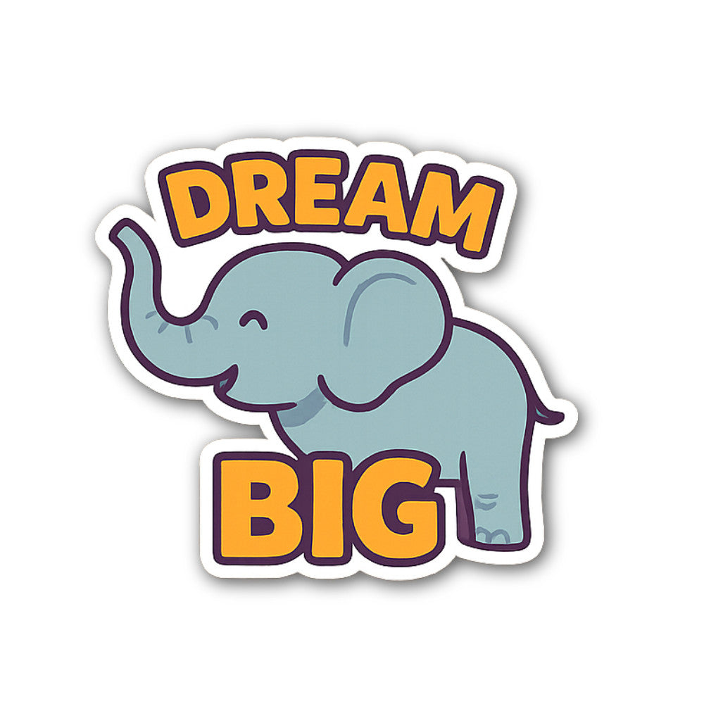 Elephant Sticker, Waterproof Vinyl Decal Sticker Indoor Or Outdoor 2 (Pieces) 3" and 5"