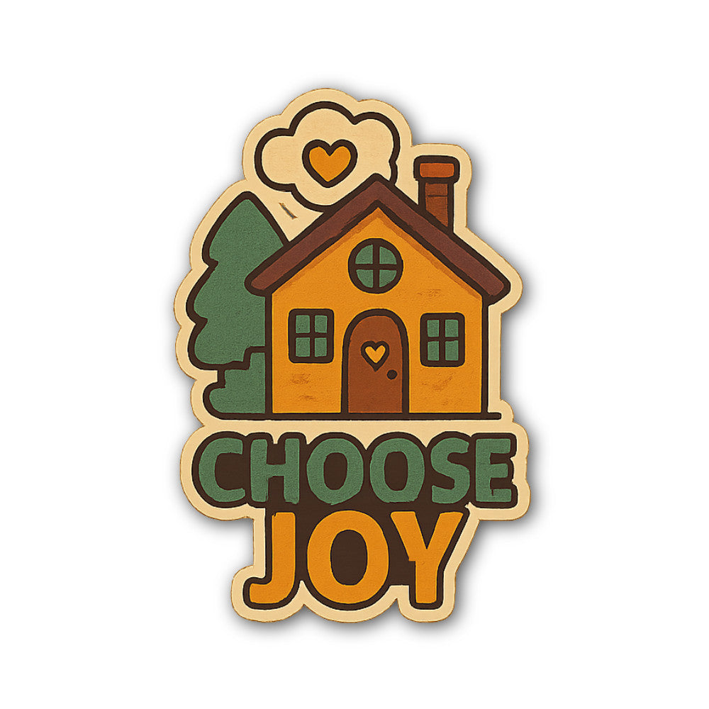 Choose Joy Sticker, Waterproof Vinyl Decal Sticker Indoor Or Outdoor 2 (Pieces) 3" and 5"