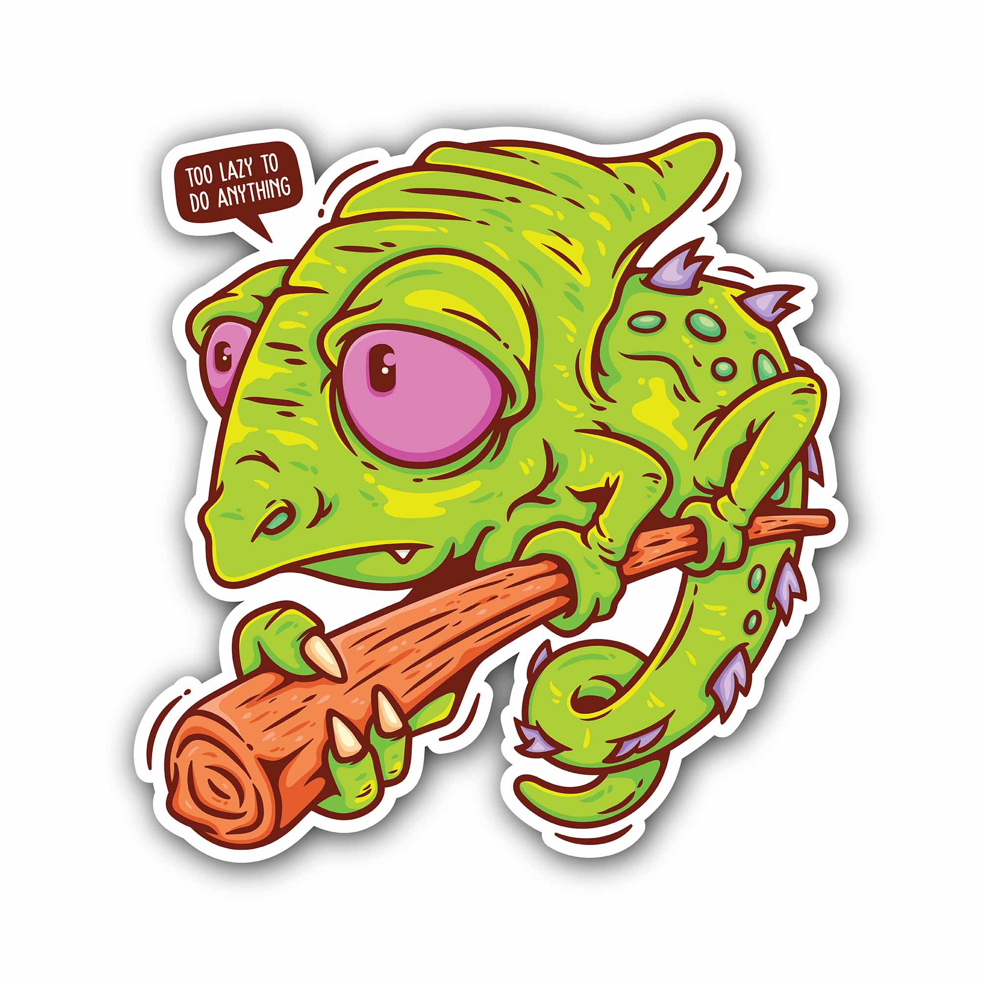 Chameleon Sticker, Waterproof Vinyl Decal Sticker Indoor Or Outdoor 2 (Pieces) 3" and 5"