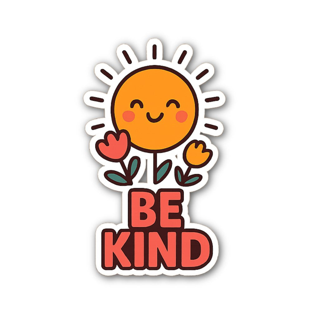 KIND Sticker, Waterproof Vinyl Decal Sticker Indoor Or Outdoor 2 (Pieces) 3" and 5"