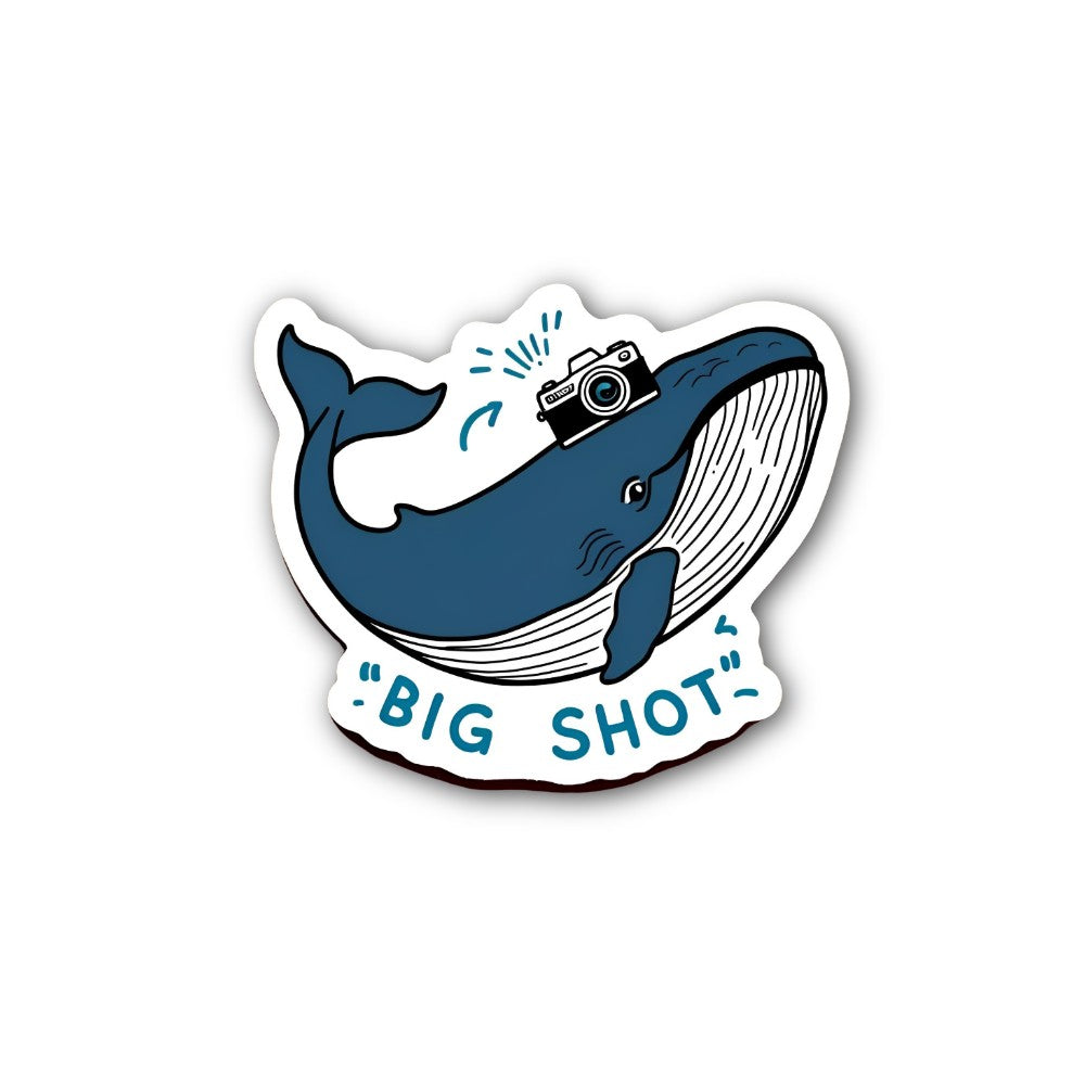 BIG SHOT Sticker, Waterproof Vinyl Decal Sticker Indoor Or Outdoor 2 (Pieces) 3" and 5"