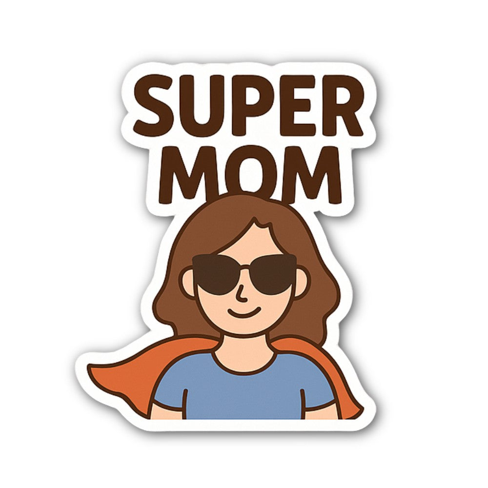 MOM Sticker, Waterproof Vinyl Decal Sticker Indoor Or Outdoor 2 (Pieces) 3" and 5"