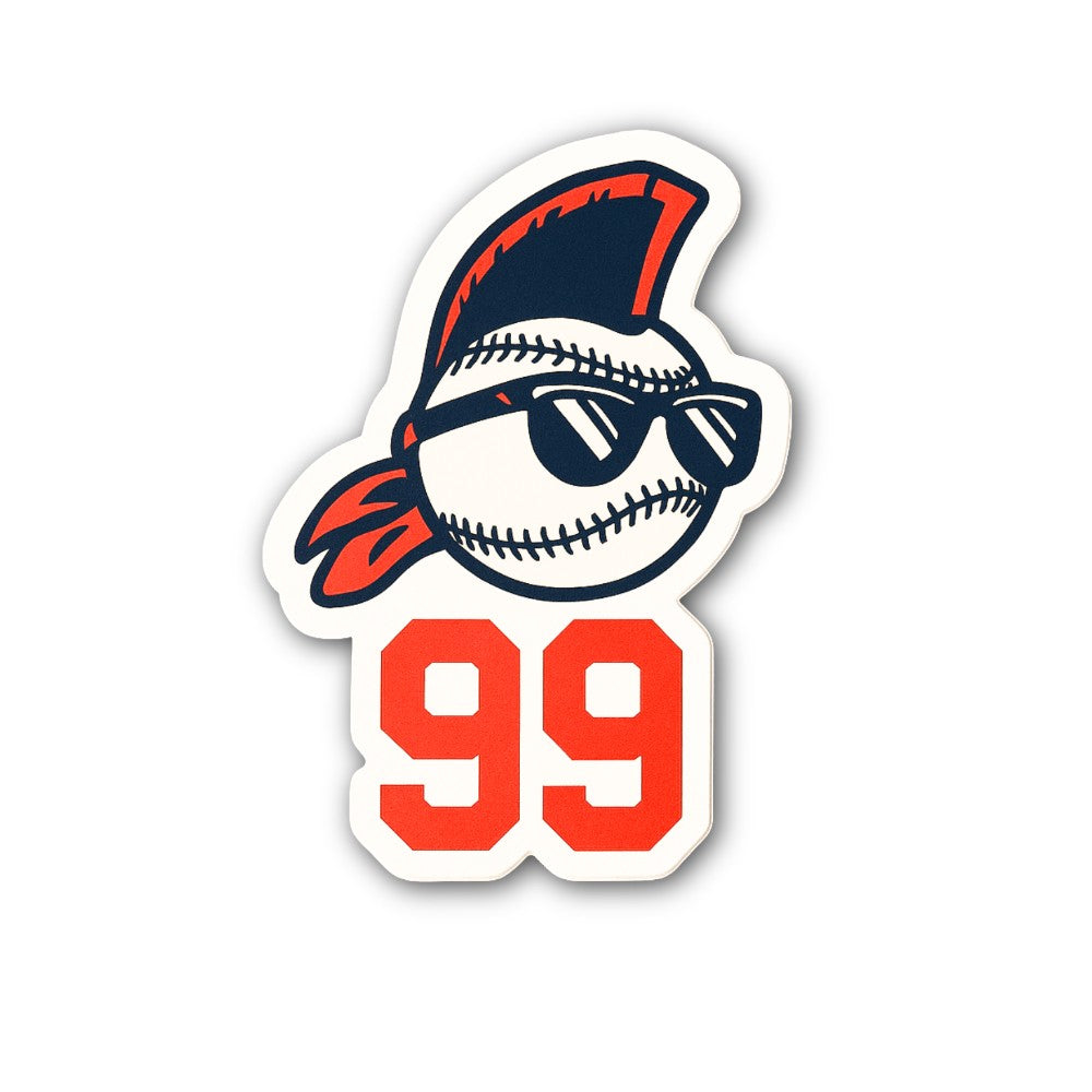 Wild Thing Masco Sticker, Waterproof Vinyl Decal Sticker Indoor Or Outdoor 2 (Pieces) 3" and 5"