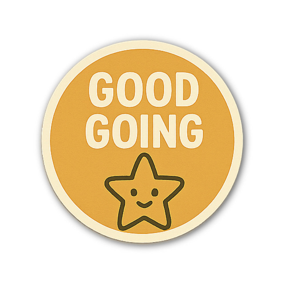GOOD GOING Star Sticker, Waterproof Vinyl Decal Sticker Indoor Or Outdoor 2 (Pieces) 3" and 5"