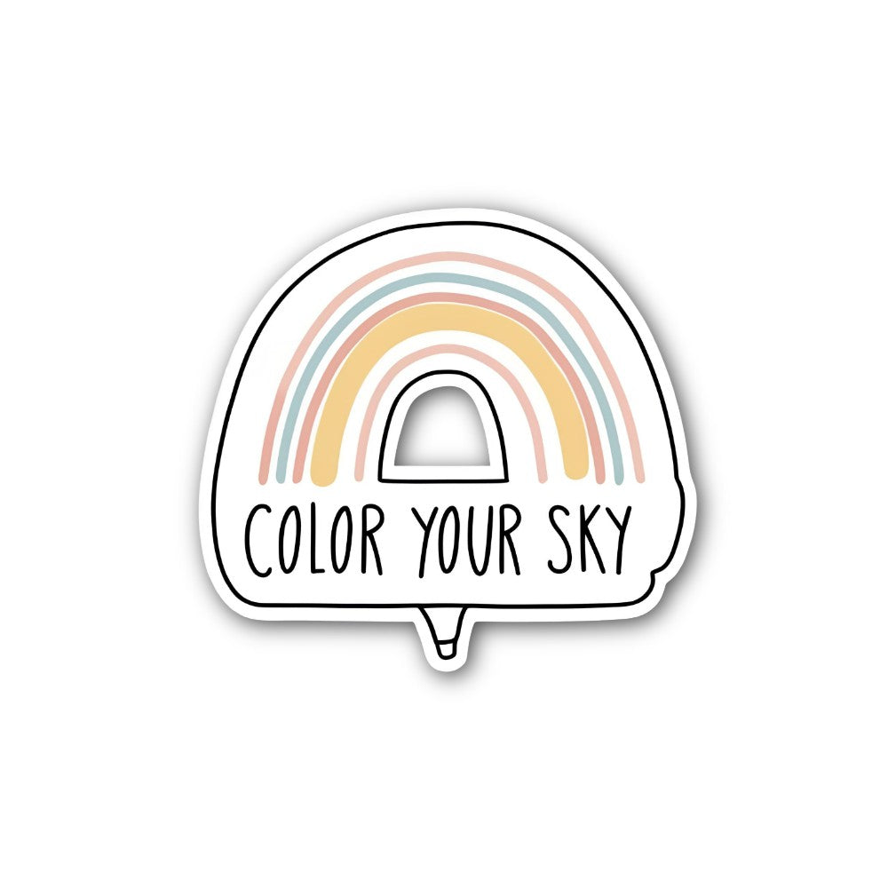 COLOR YOUR SKY Sticker, Waterproof Vinyl Decal Sticker Indoor Or Outdoor 2 (Pieces) 3" an 5"