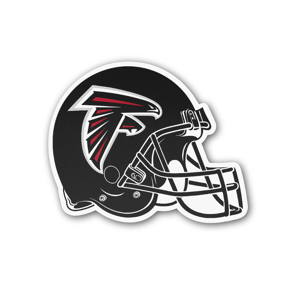 cute black  colour football helmet Sticker, Waterproof Vinyl Decal Sticker Indoor Or Outdoor 2 (Pieces) 3" and 5"