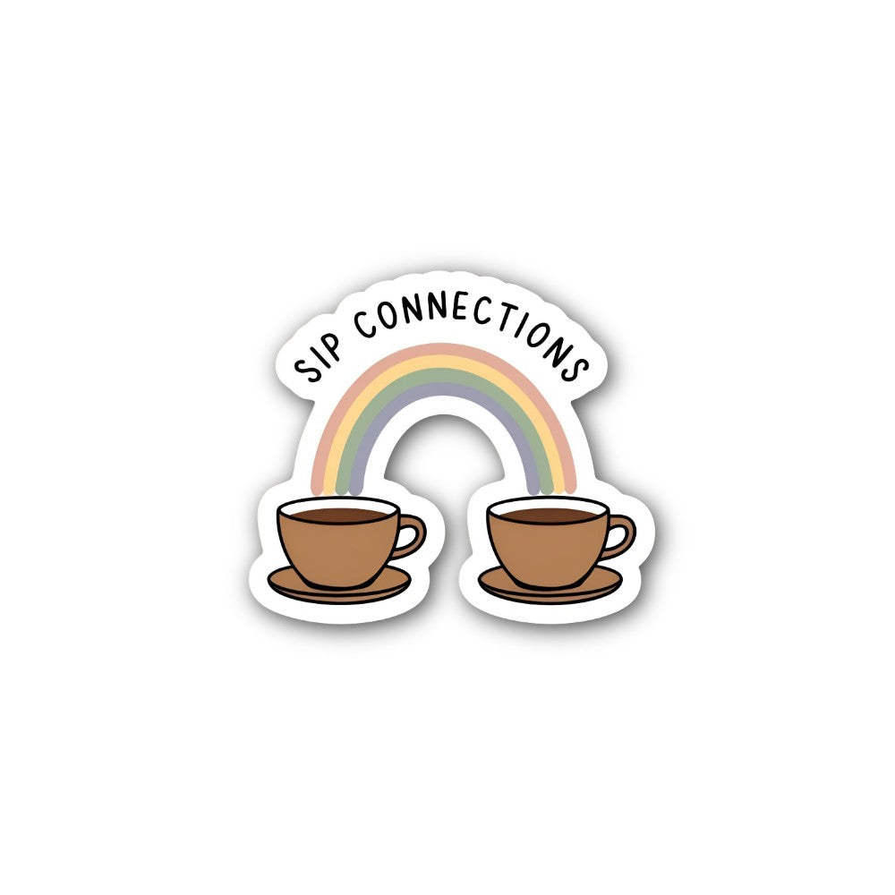 SIP CONNECTIONS  Sticker, Waterproof Vinyl Decal Sticker Indoor Or Outdoor 2 (Pieces) 3" and 5"