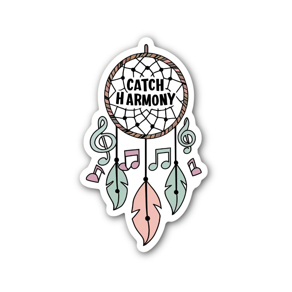 CATCH HARMONY  Sticker, Waterproof Vinyl Decal Sticker Indoor Or Outdoor 2 (Pieces) 3" and 5"