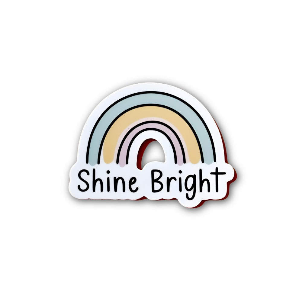 Shine Bright  Sticker, Waterproof Vinyl Decal Sticker Indoor Or Outdoor 2 (Pieces) 3" and 5"