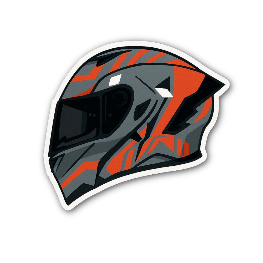 Racing helmet Sticker, Waterproof Vinyl Decal Sticker Indoor Or Outdoor 2 (Pieces) 3" and 5"