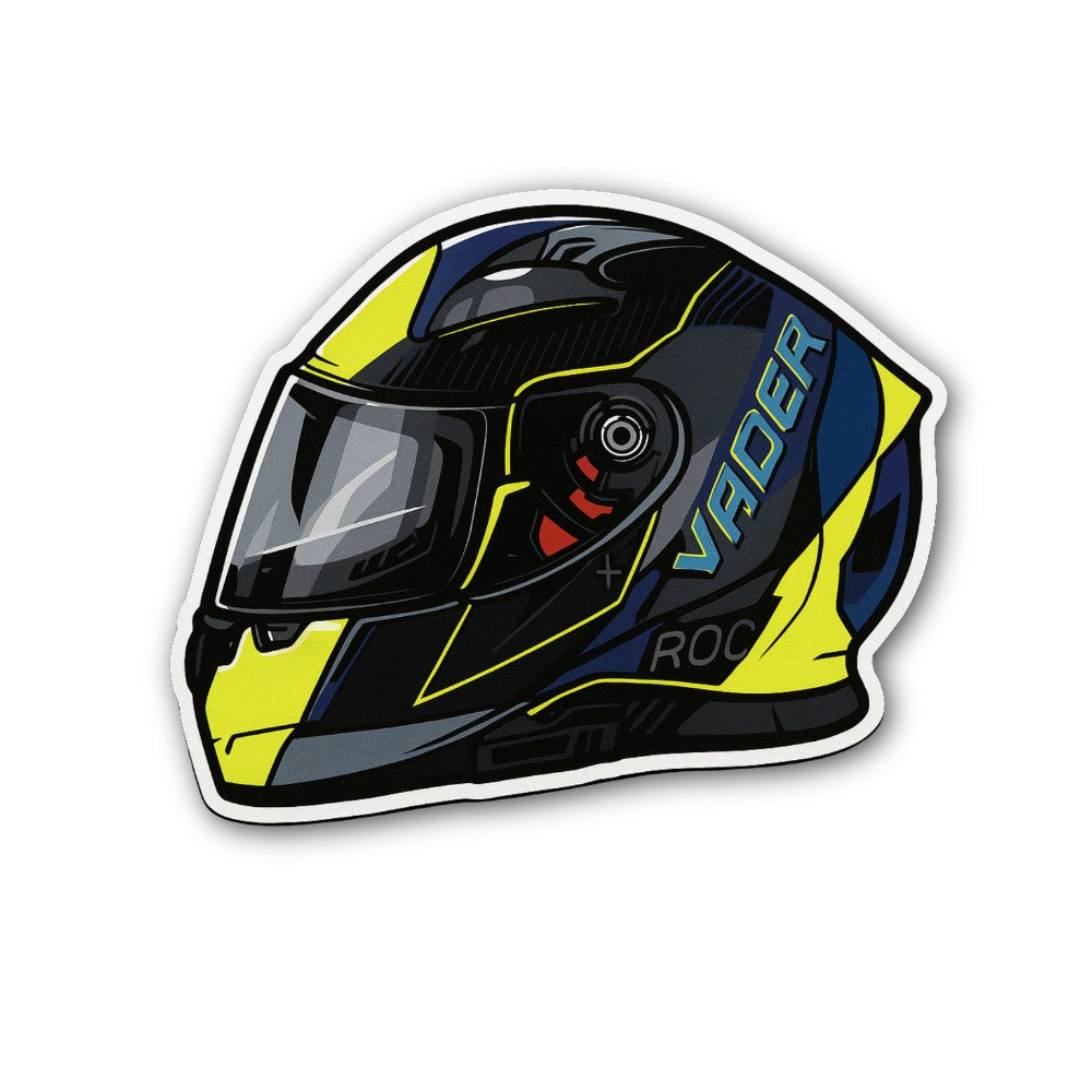 Light Green & Black Mixed  Motorcycle Helmet Sticker, Waterproof Vinyl Decal Sticker Indoor Or Outdoor 2 (Pieces) 3" and 5"