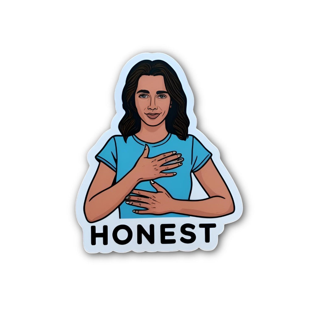 HONEST & MOTHER Sticker, Waterproof Vinyl Decal Sticker Indoor Or Outdoor 2 (Pieces) 3" and 5"