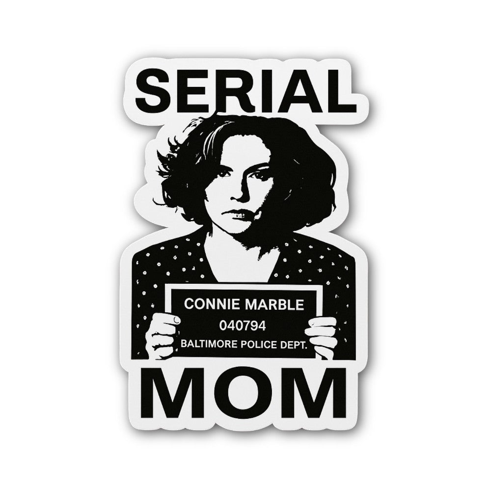 Serial Mom Sticker, Waterproof Vinyl Decal Sticker Indoor Or Outdoor 2 (Pieces) 3" and 5"