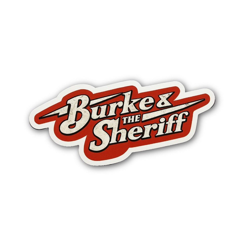 Burkez The Sheriff Sticker, Waterproof Vinyl Decal Sticker Indoor Or Outdoor 2 (Pieces) 3" and 5"