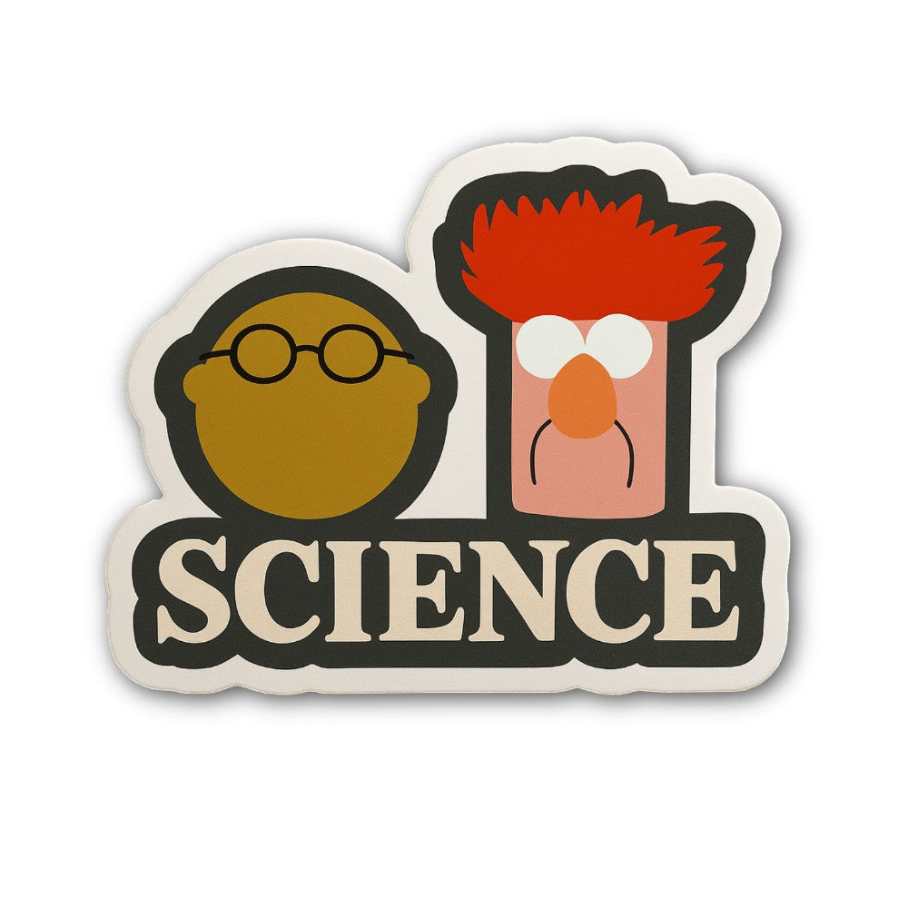 SCIENCE Sticker, Waterproof Vinyl Decal Sticker Indoor Or Outdoor 2 (Pieces) 3" and 5"