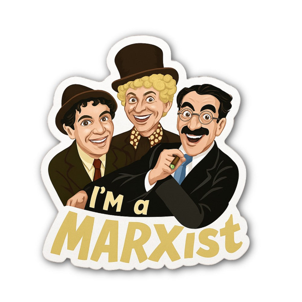 Marxist Sticker, Waterproof Vinyl Decal Sticker Indoor Or Outdoor 2 (Pieces) 3" and 5"