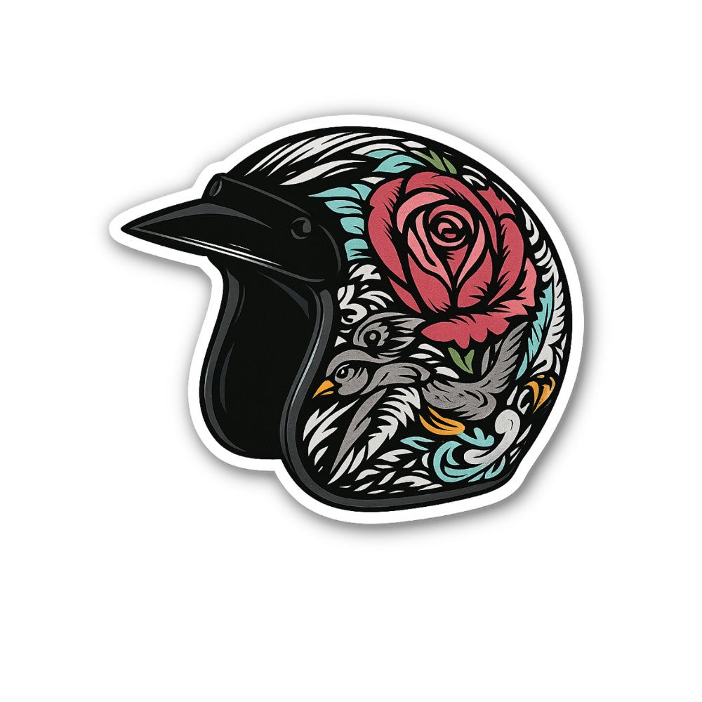 Daytona Helmet Sticker, Waterproof Vinyl Decal Sticker Indoor Or Outdoor 2 (Pieces) 3" and 5"