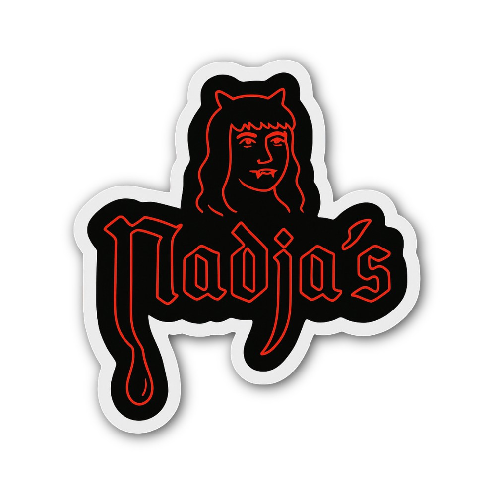 Nadja's Sticker, Waterproof Vinyl Decal Sticker Indoor Or Outdoor 2 (Pieces) 3" and 5"
