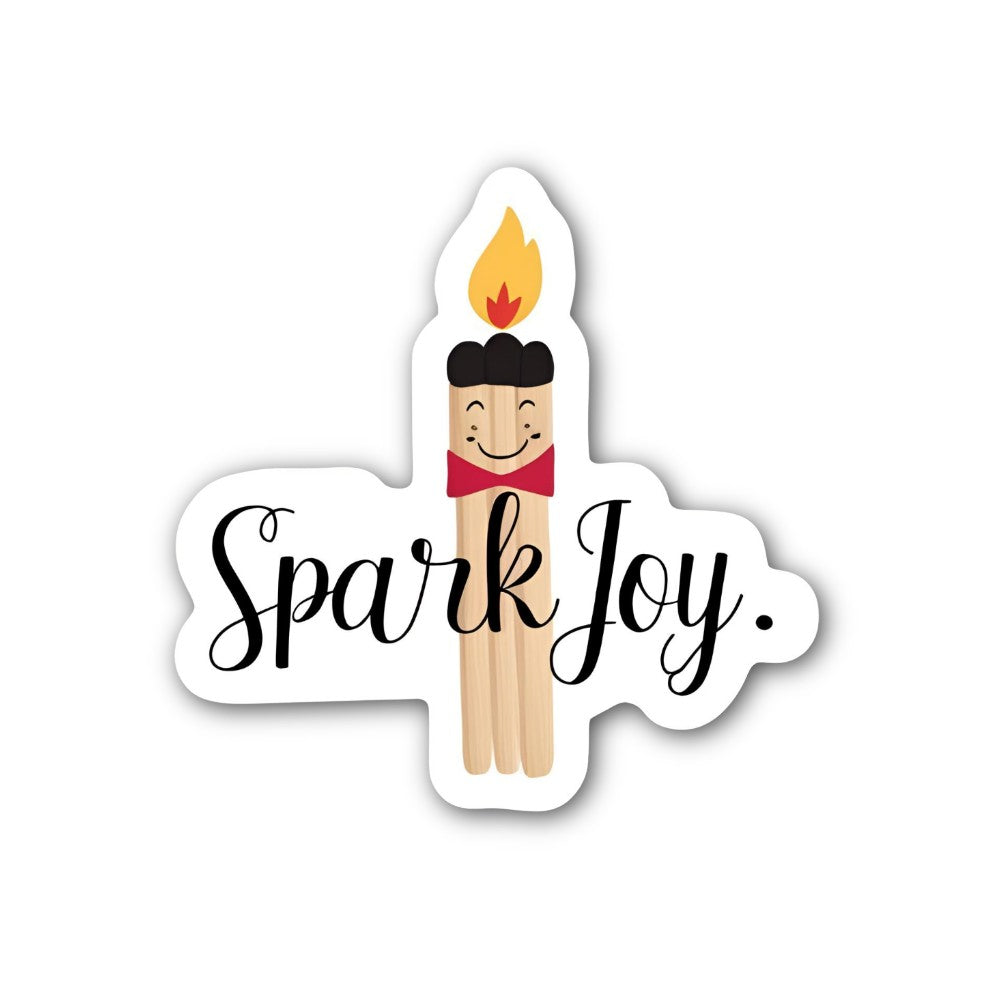 Spark J0y Sticker, Waterproof Vinyl Decal Sticker Indoor Or Outdoor 2 (Pieces) 3" and 5"