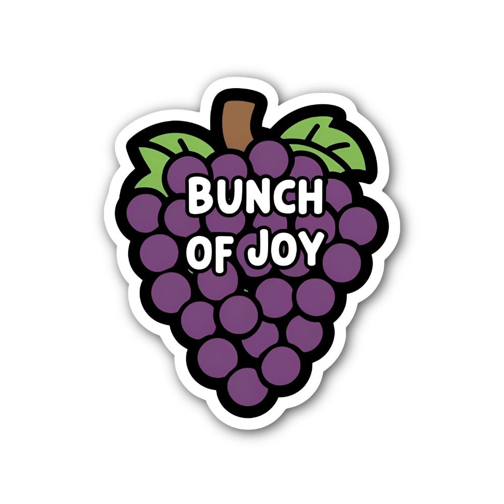 BUNCH OF JOY Sticker, Waterproof Vinyl Decal Sticker Indoor Or Outdoor 2 (Pieces) 3" and 5"