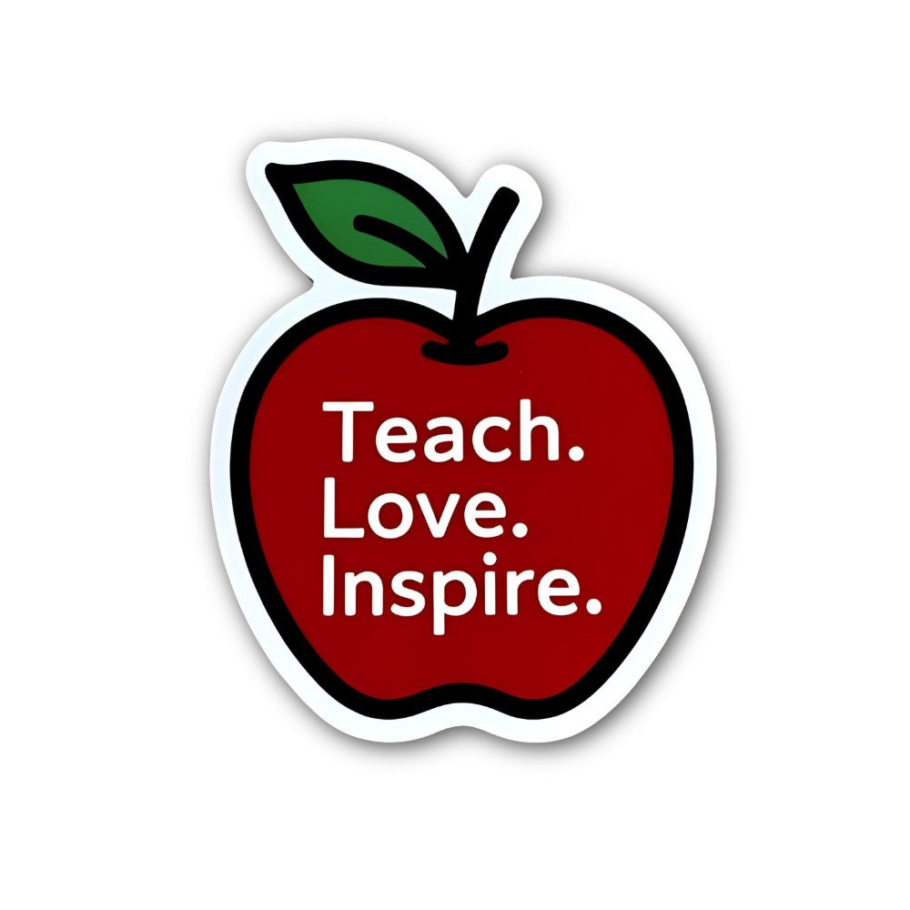 Love.Inspire. Sticker, Waterproof Vinyl Decal Sticker Indoor Or Outdoor 2 (Pieces) 3" and 5"