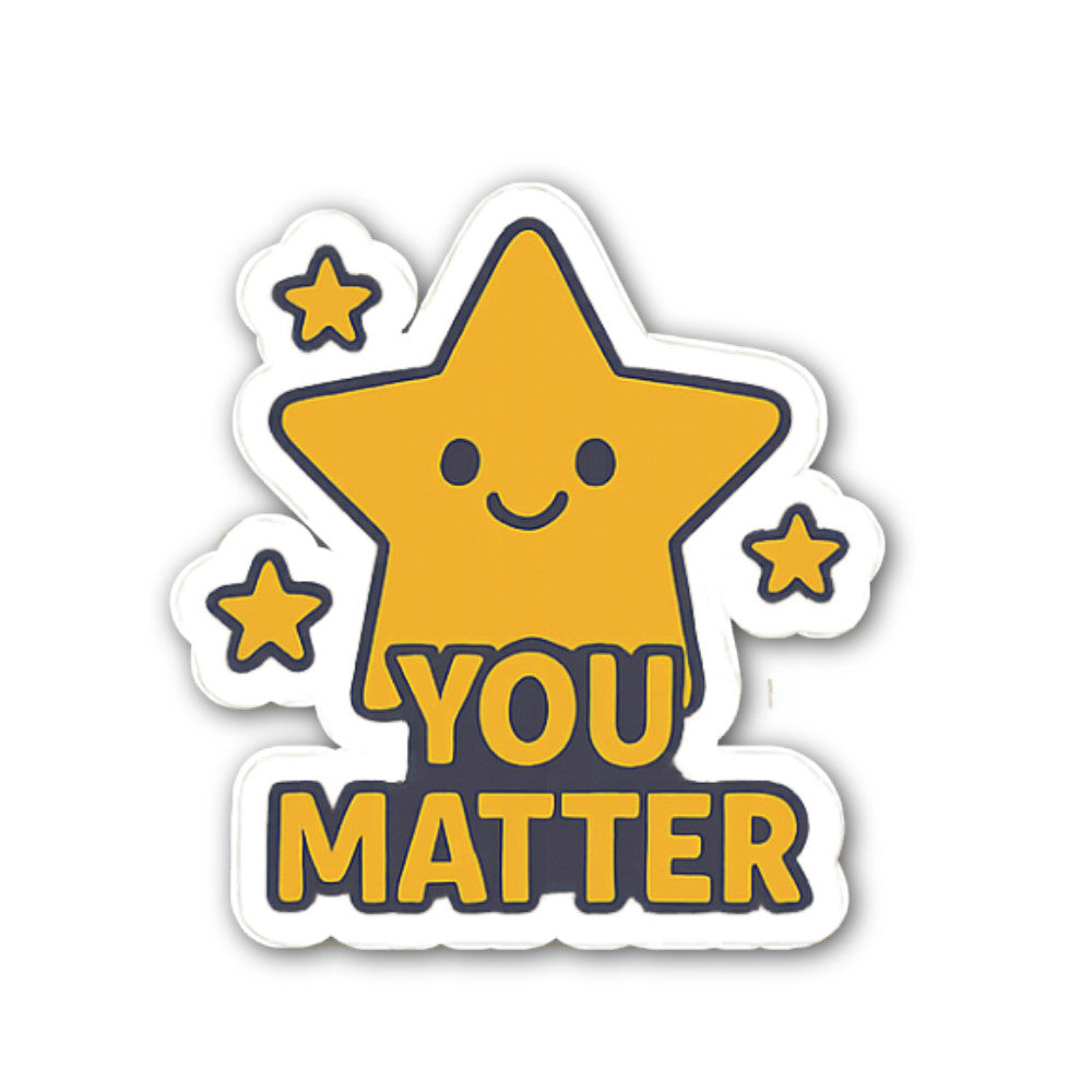 Shine Star Sticker, Waterproof Vinyl Decal Sticker Indoor Or Outdoor 2 (Pieces) 3" and 5"