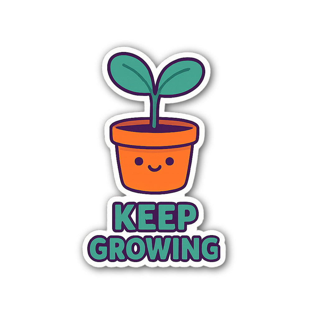 Cute Mini Plant Sticker, Waterproof Vinyl Decal Sticker Indoor Or Outdoor 2 (Pieces) 3" and 5"