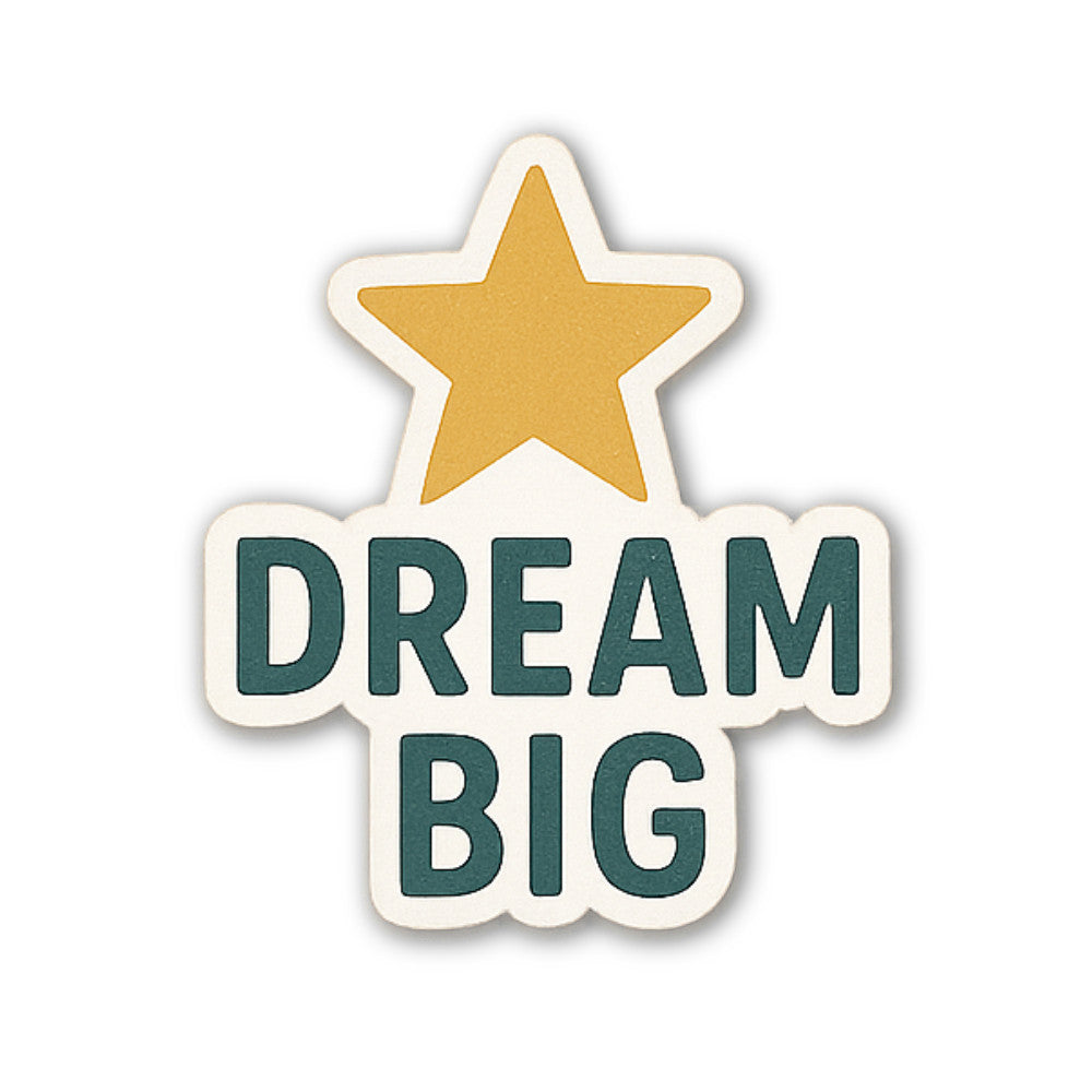 BIG Cute Star Sticker, Waterproof Vinyl Decal Sticker Indoor Or Outdoor 2 (Pieces) 3" and 5"