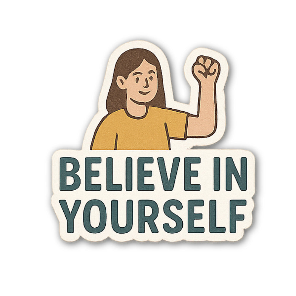 Kind Girl Sticker, Waterproof Vinyl Decal Sticker Indoor Or Outdoor 2 (Pieces) 3" and 5"