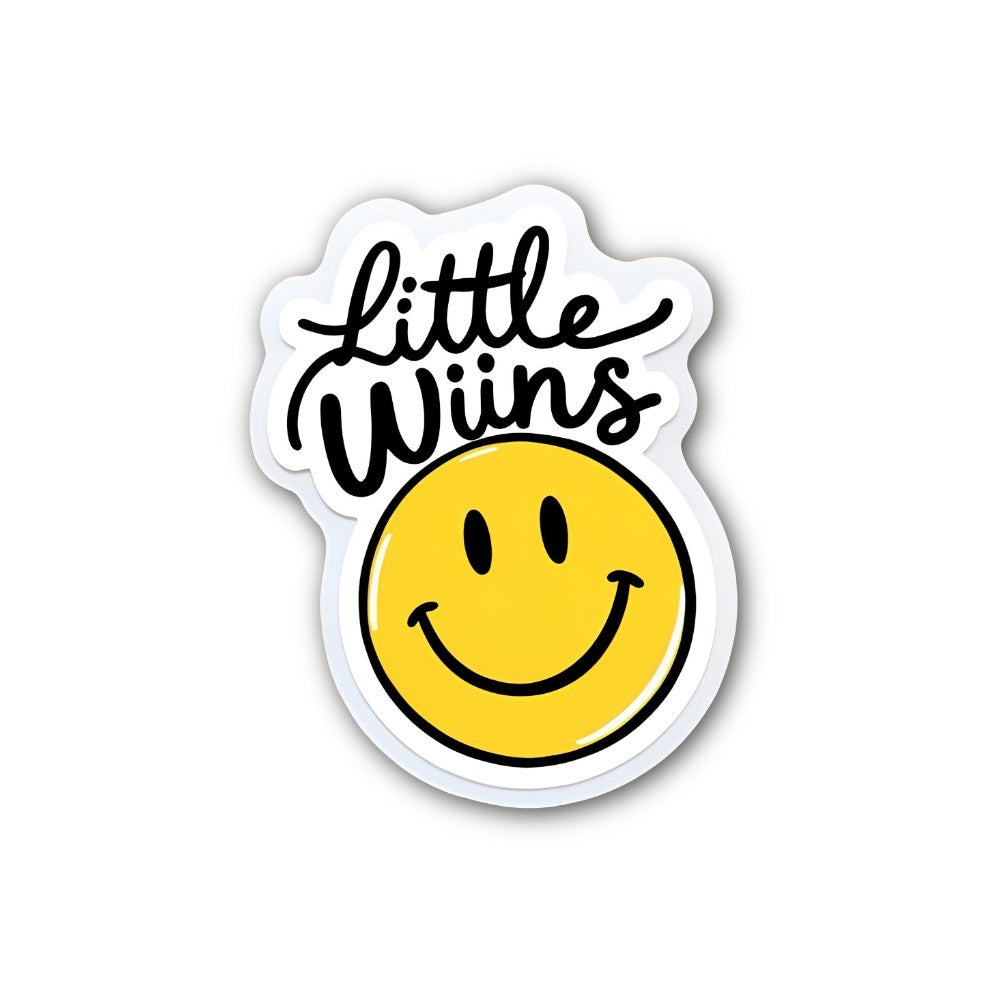 little Wiins Sticker, Waterproof Vinyl Decal Sticker Indoor Or Outdoor 2 (Pieces) 3" and 5"