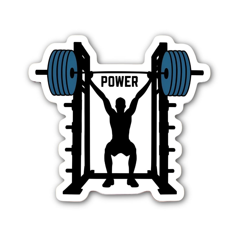 POWER Black Man Sticker, Waterproof Vinyl Decal Sticker Indoor Or Outdoor 2 (Pieces) 3" and 5"